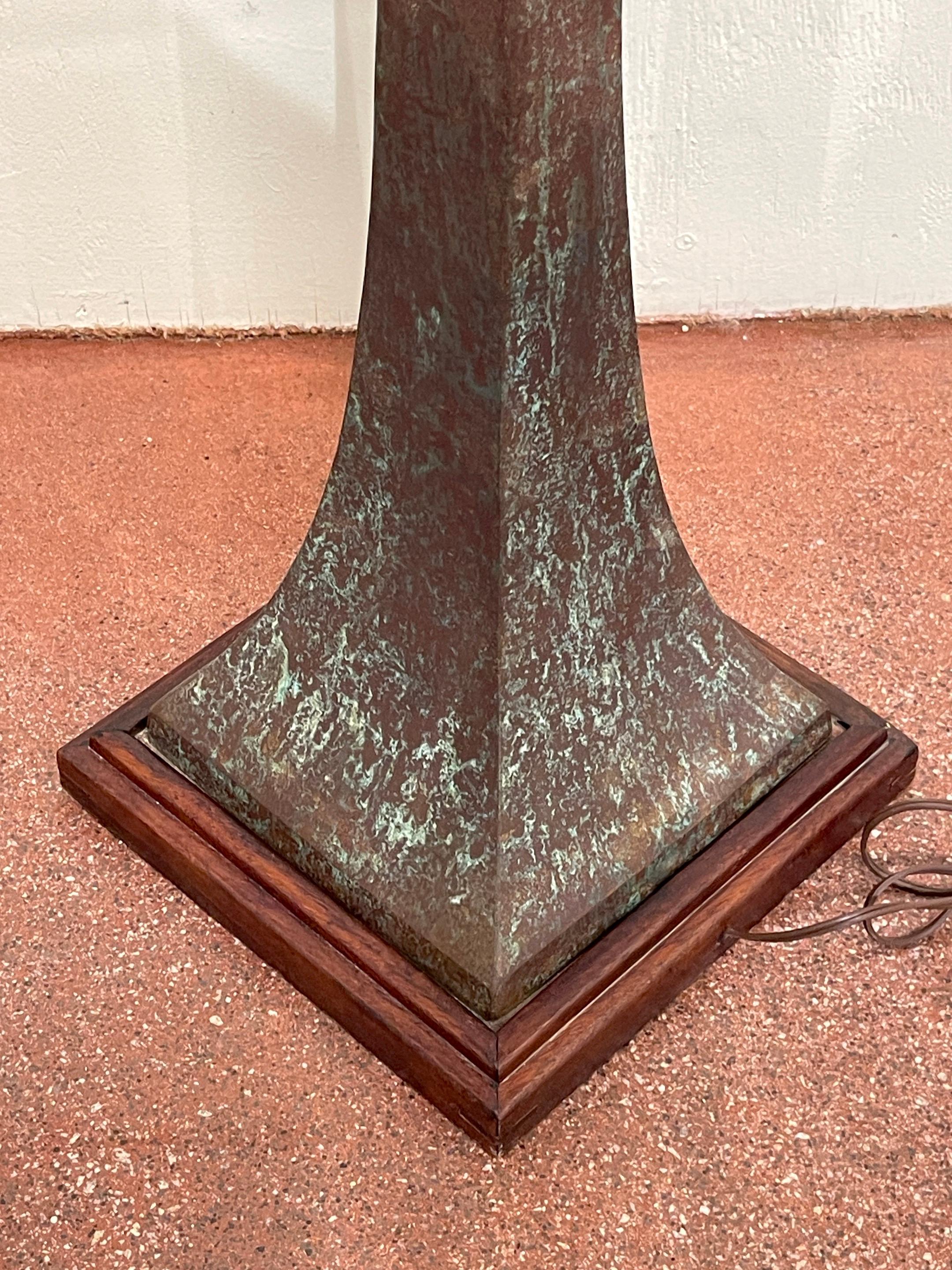 Modern Verdigris Bronze Floor Lamp by Stewart Ross James for Hansen For Sale 6