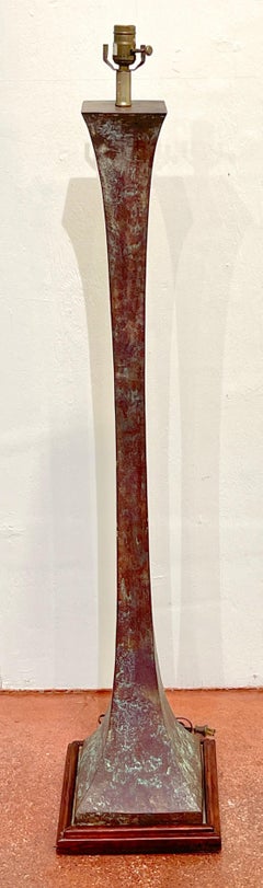 Lampada da terra moderna in bronzo Verdigris di Stewart Ross James per Hansen