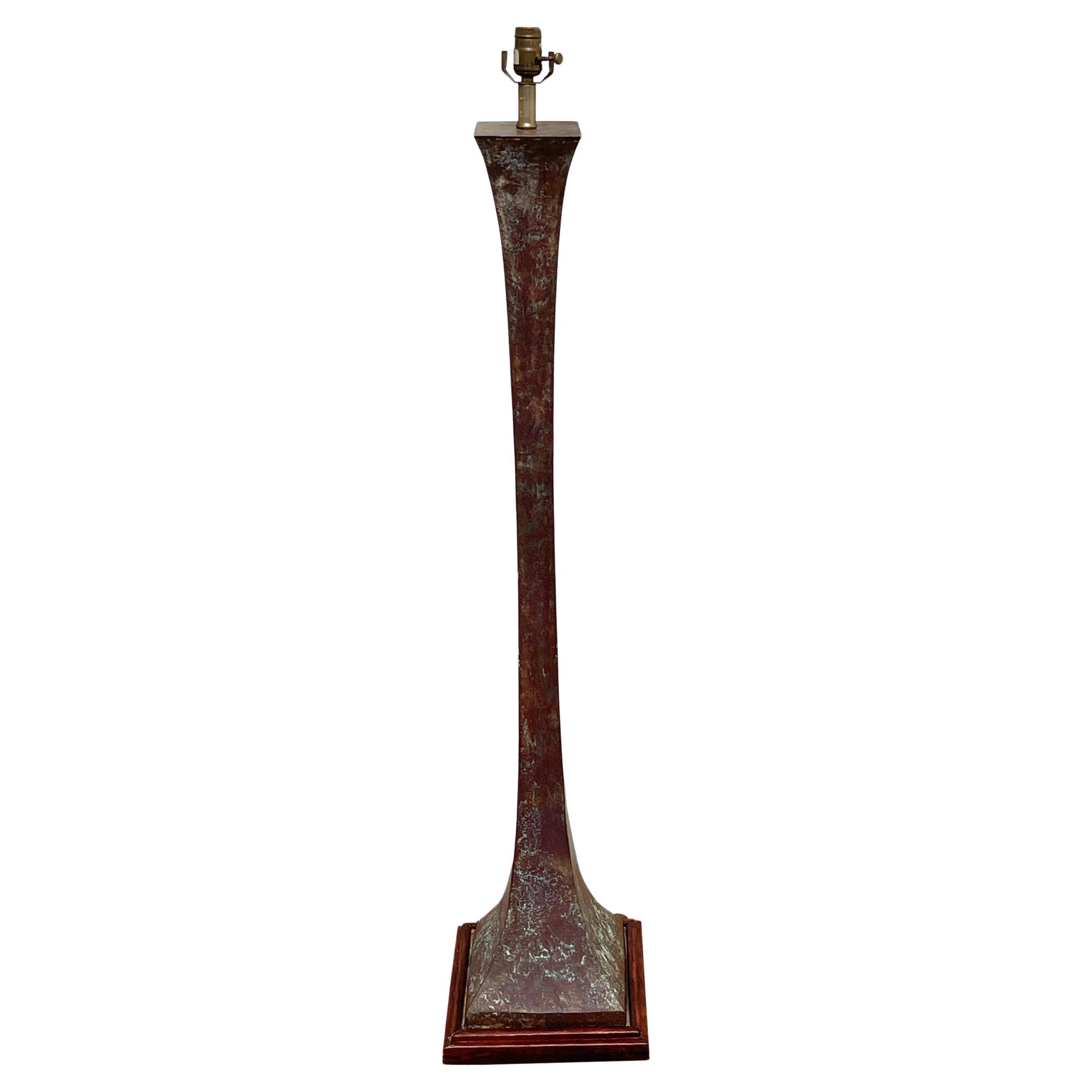 Moderne Verdigris-Stehlampe aus Bronze von Stewart Ross James für Hansen
