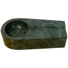 Modern Verdigris Marble Cigar Ashtray, in the Attributed to Win Knowlton