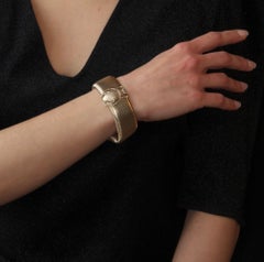 Modern Vermeil Scarab Beetle Bracelet