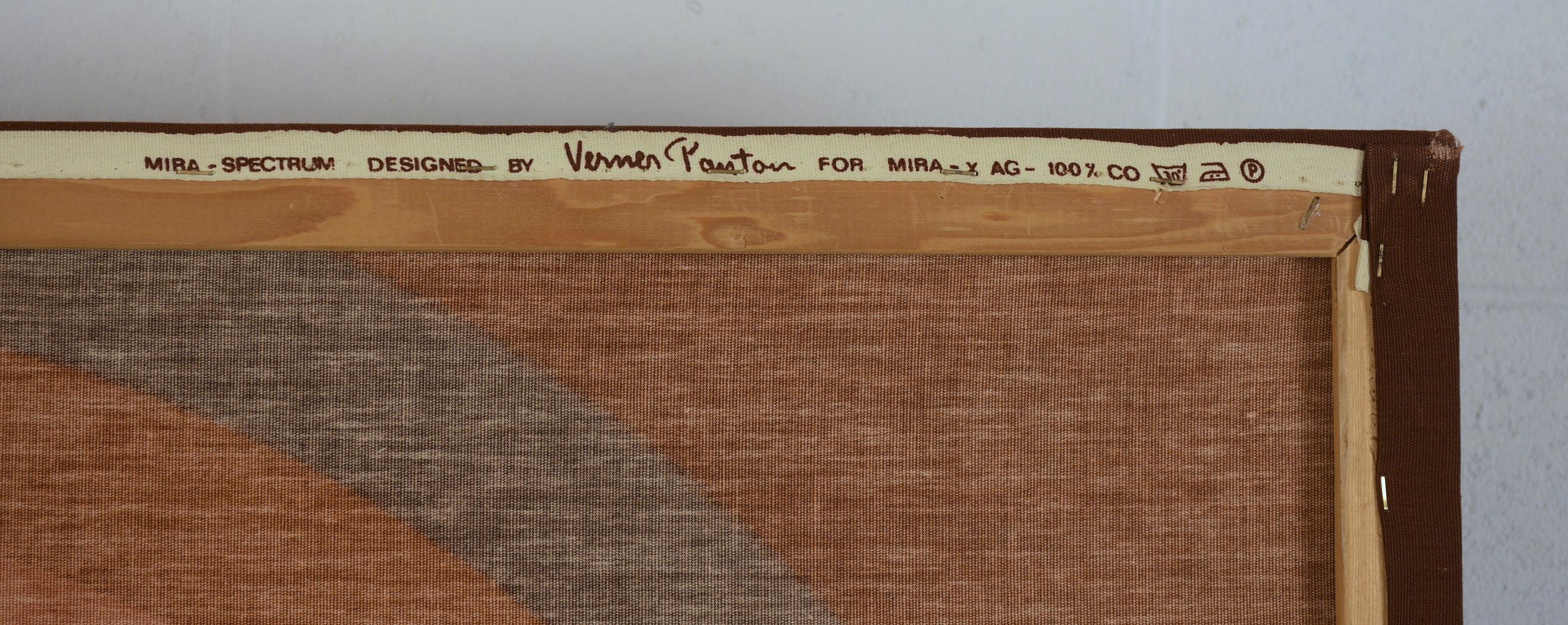 Modern Vernon Phanton Textile Art Wall Decor by Mira In Good Condition In Los Angeles, CA