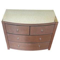 Modern Verre Églomisé  Mirror Chest/Commode