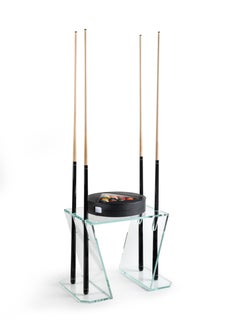 Modern Verso Glass Cue Rack by Impatia