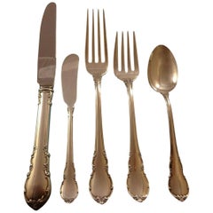 Modern Victorian by Lunt Sterling Silver Flatware Set for 8 Service 40 Pieces