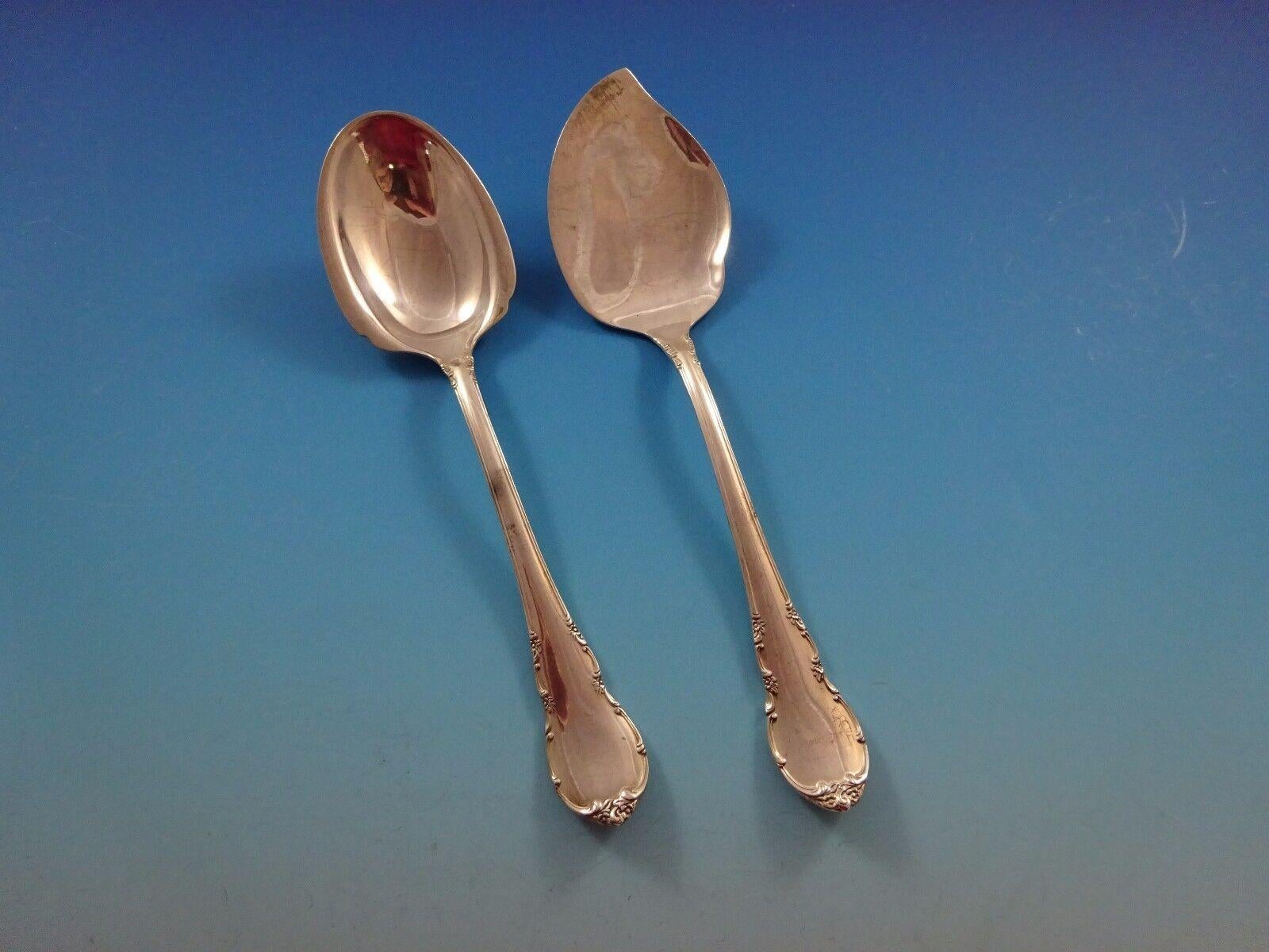 Modern Victorian by Lunt Sterling Silver Flatware Set For 8 Service 50 Pieces For Sale 1