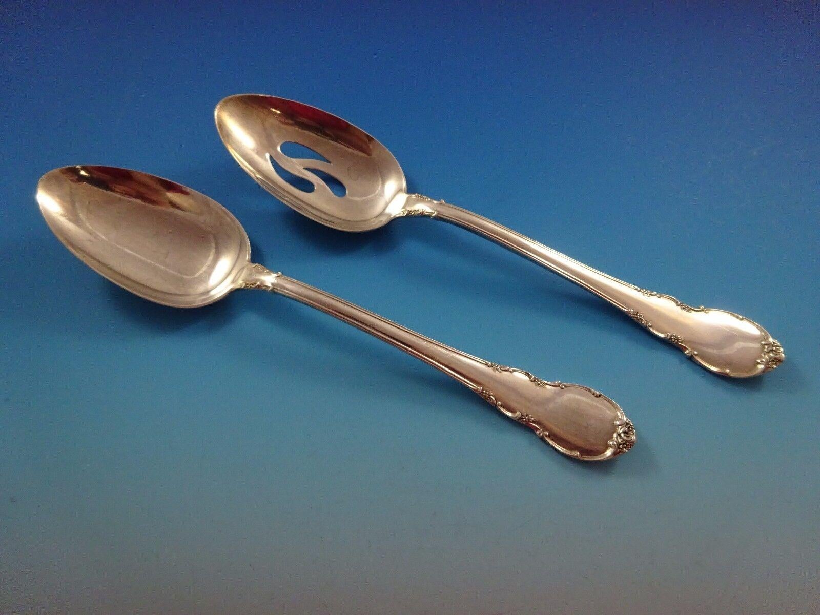 Modern Victorian by Lunt Sterling Silver Flatware Set For 8 Service 50 Pieces For Sale 3