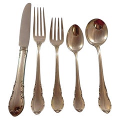 Juego de Cubiertos de Plata de Ley Modern Victorian by Lunt Para 8 Servicio de 50 Piezas
