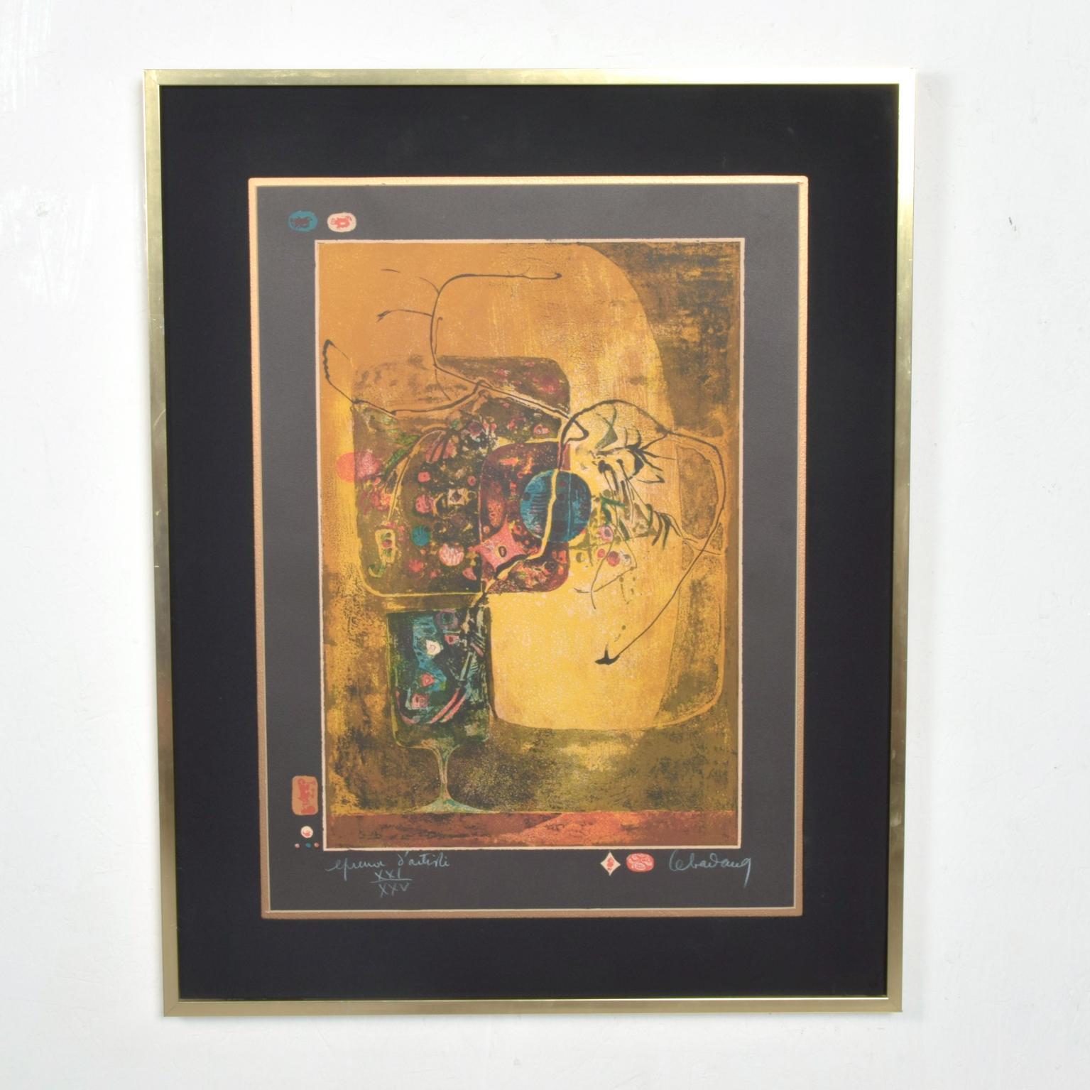 Modern Vietnamese French Still Life Original Lithograph by Hoi Lebadang 2