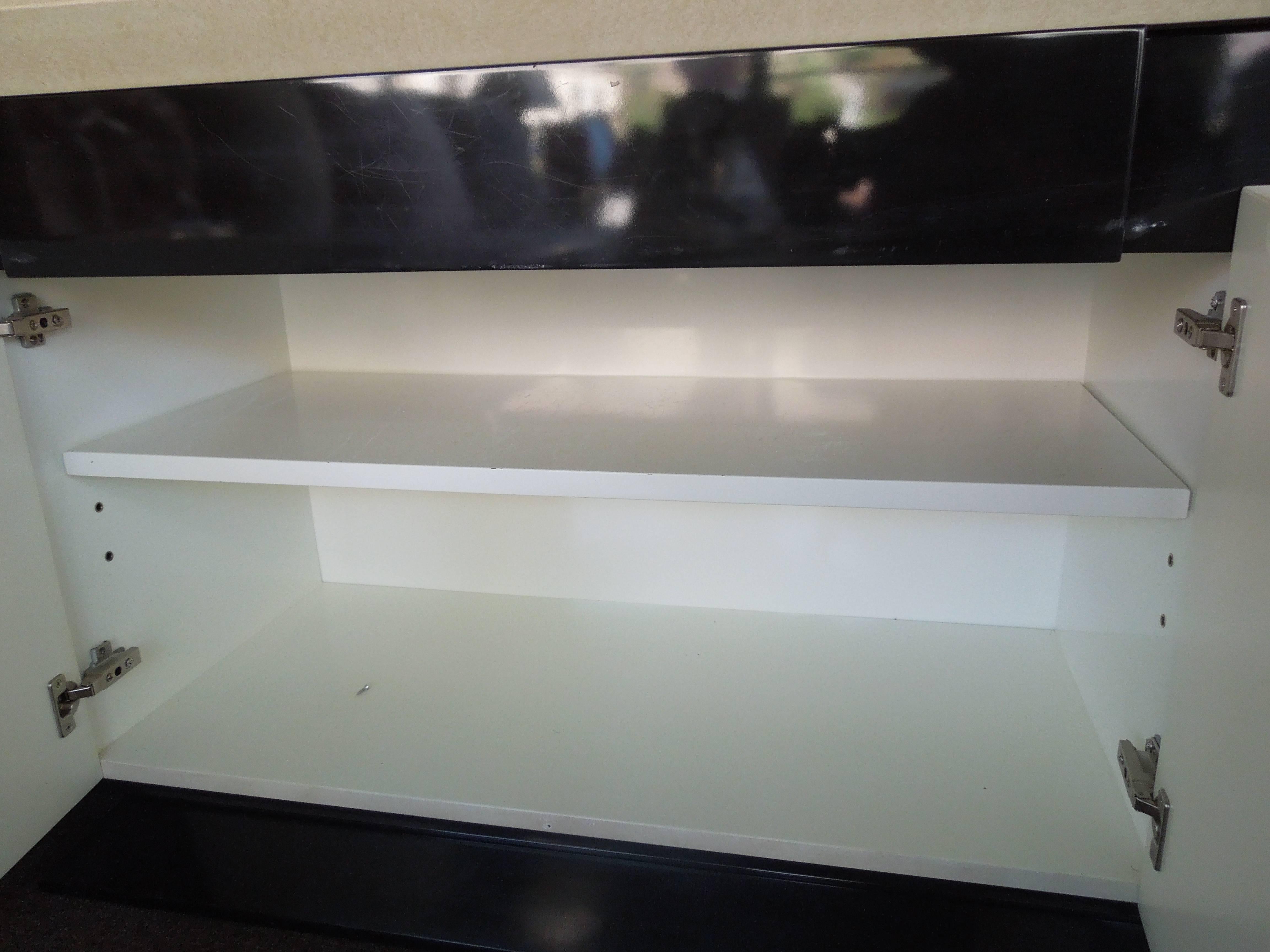 Late 20th Century Modern Vintage 1990s Lacquer Crème and Black Sideboard from CBS Show