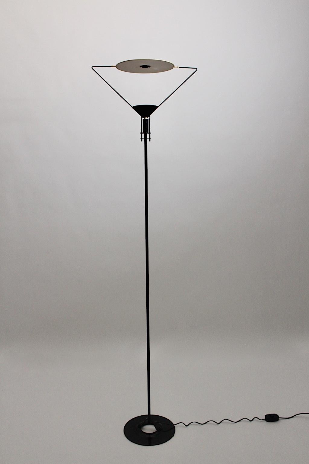 Modern Vintage Artemide Metal Floor Lamp by Carlo Forcolini 1980s Italy For Sale 3