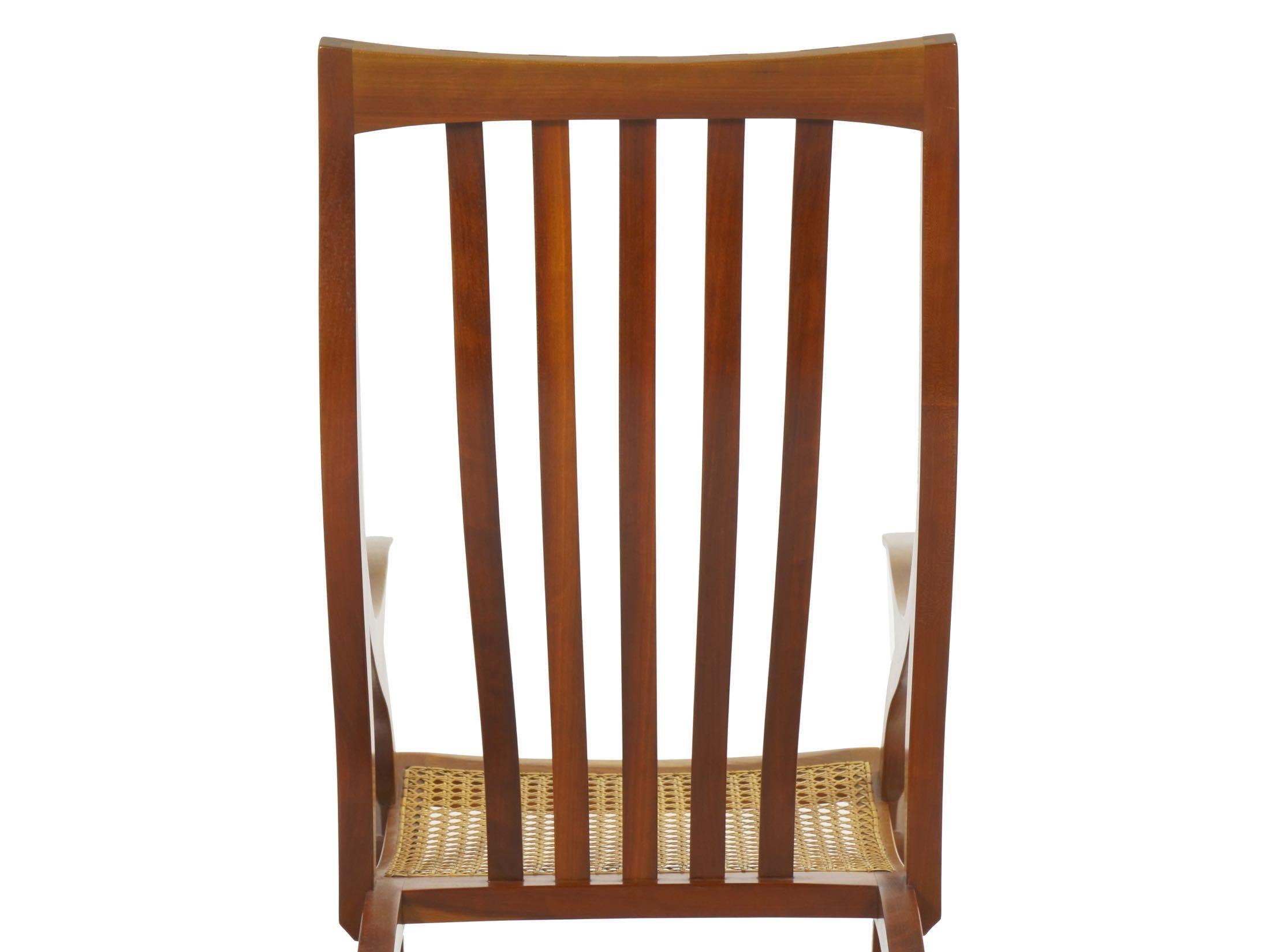 Modern Vintage Dovetailed Cherrywood Rocking Armchair 4