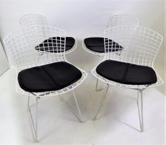 Modern Vintage Harry Bertoia Wire Dining or Side Chairs for Knoll