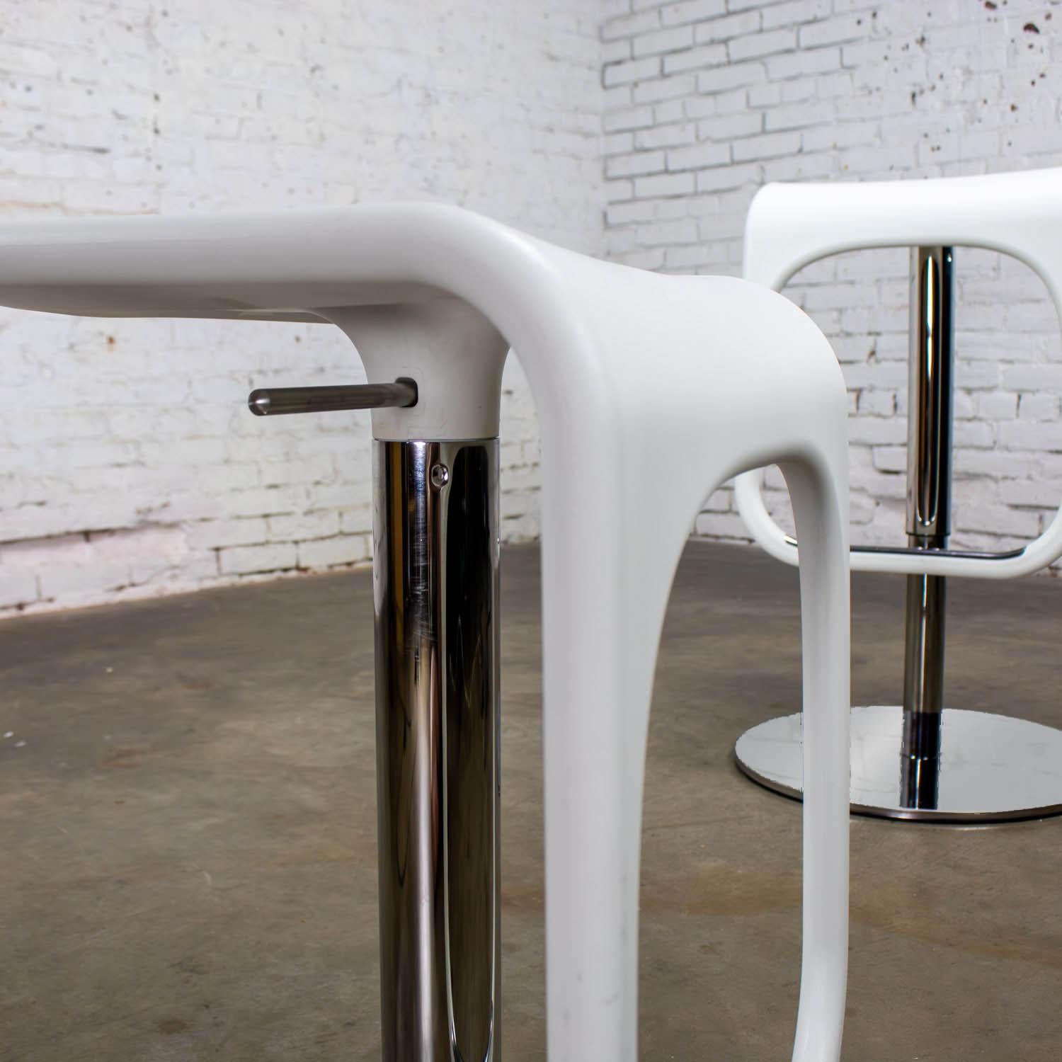 Paire de tabourets de bar modernes vintage IKEA Urban fabriqués en Italie par Carl Ojerstam en vente 4