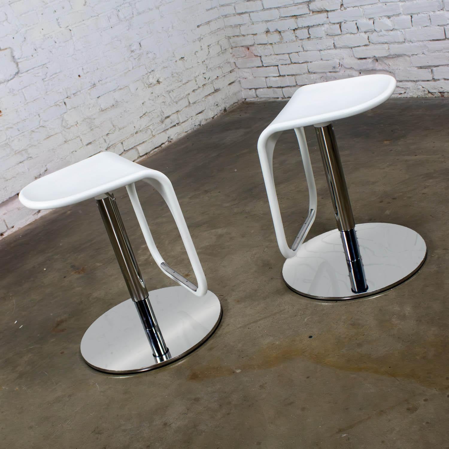 Paire de tabourets de bar modernes vintage IKEA Urban fabriqués en Italie par Carl Ojerstam en vente 5