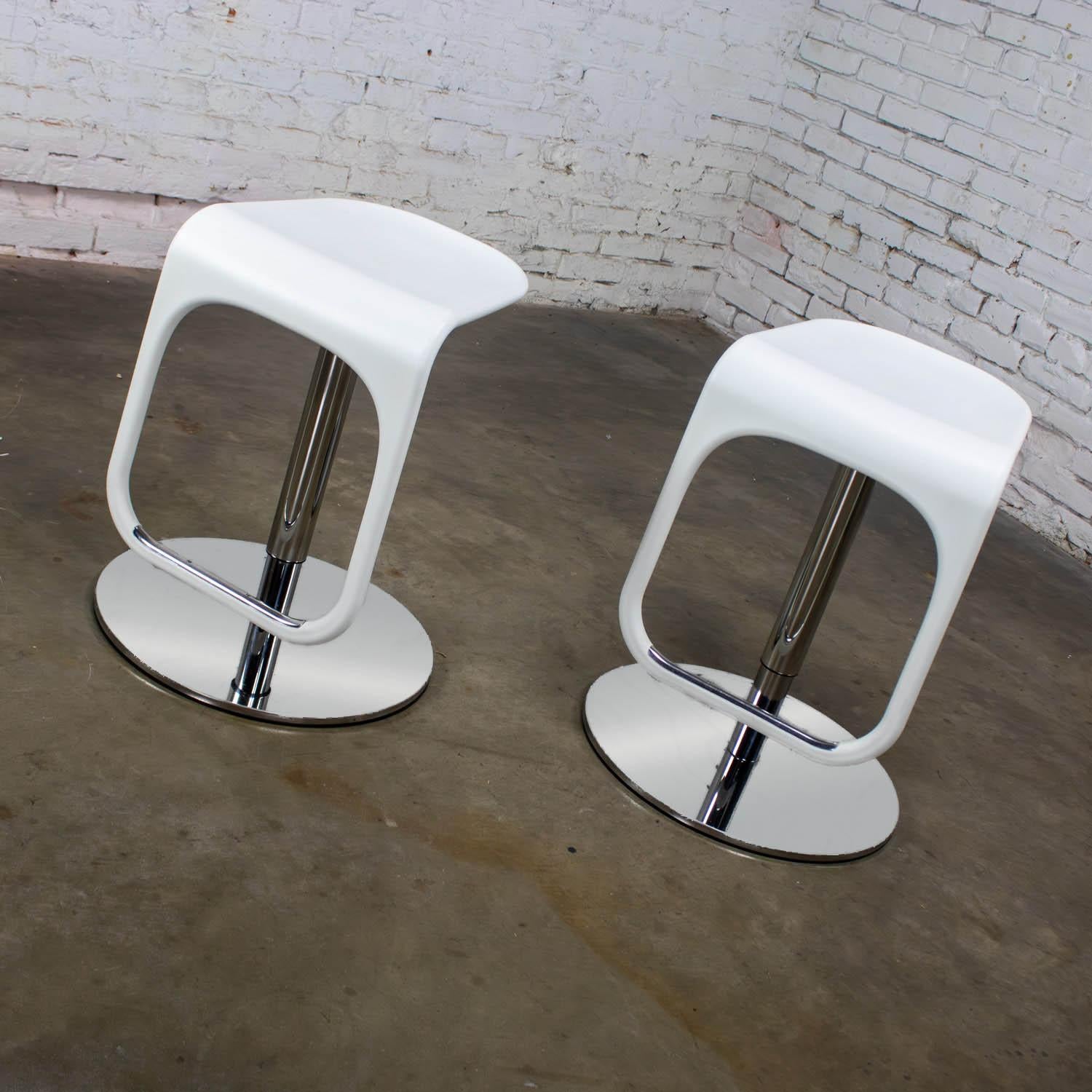 Paire de tabourets de bar modernes vintage IKEA Urban fabriqués en Italie par Carl Ojerstam en vente 6