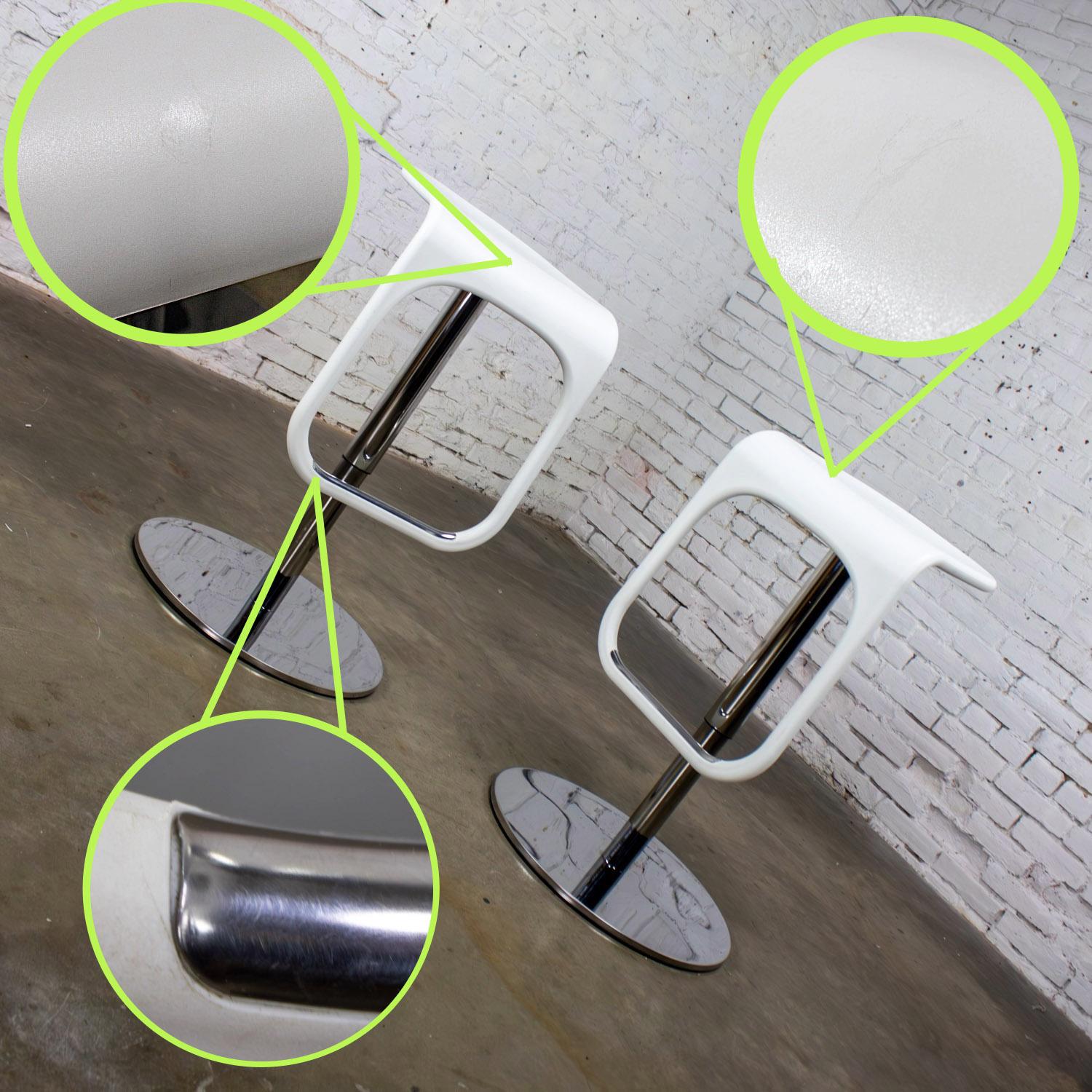 Paire de tabourets de bar modernes vintage IKEA Urban fabriqués en Italie par Carl Ojerstam en vente 11