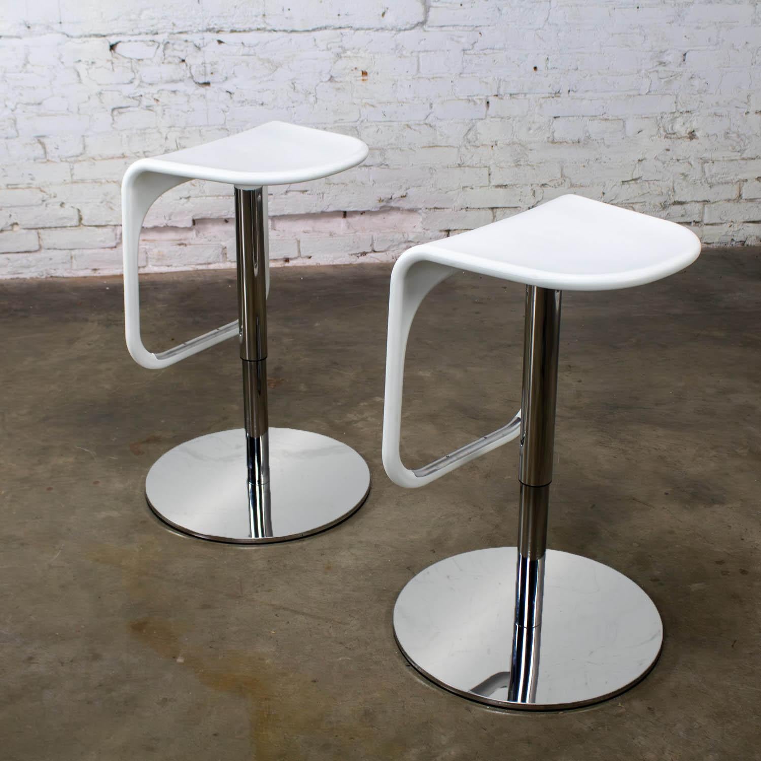 Américain Paire de tabourets de bar modernes vintage IKEA Urban fabriqués en Italie par Carl Ojerstam en vente