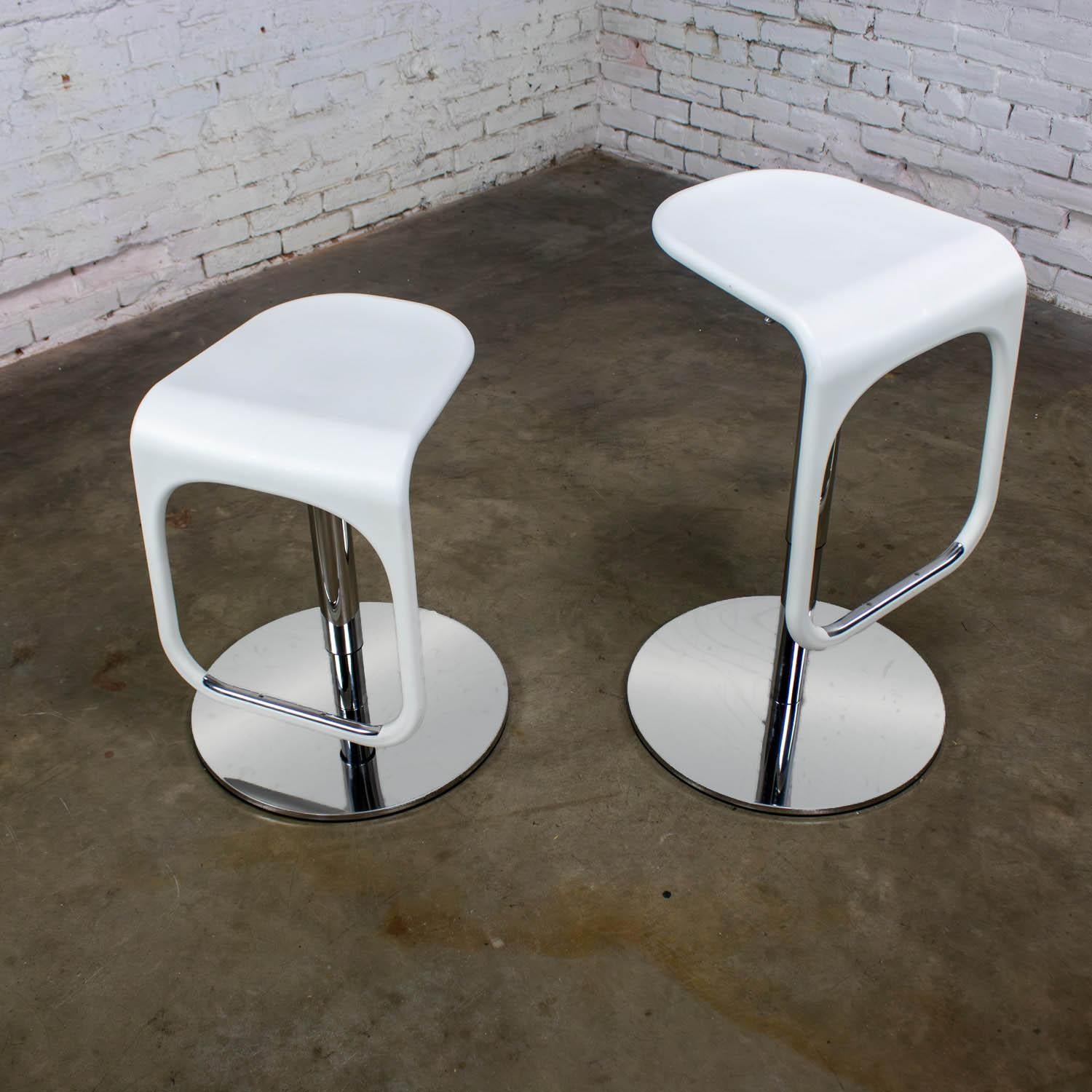 Paire de tabourets de bar modernes vintage IKEA Urban fabriqués en Italie par Carl Ojerstam en vente 1