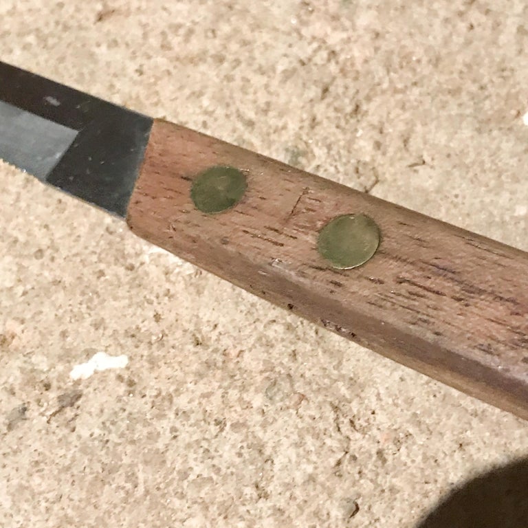 Modern Vintage Japanese Knife Cutlery Set in Rosewood and Stainless