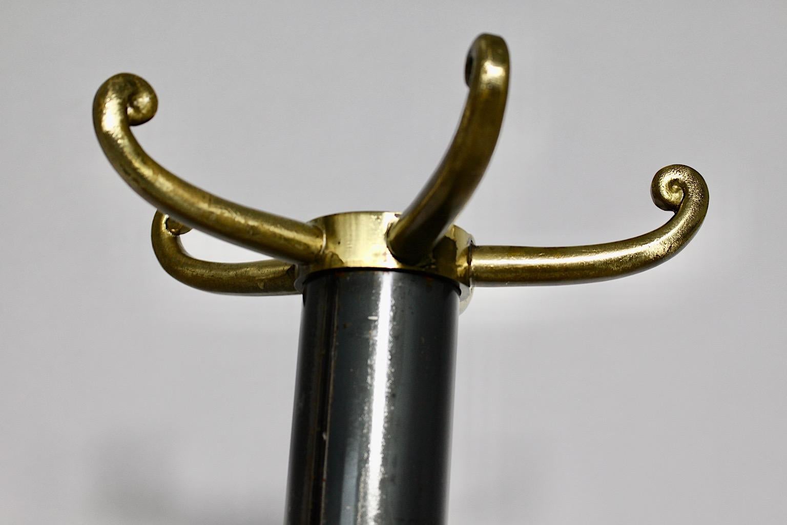 Modern Vintage Metal Brass Coat Rack Style Garouste et Bonetti, France, 1980s For Sale 11