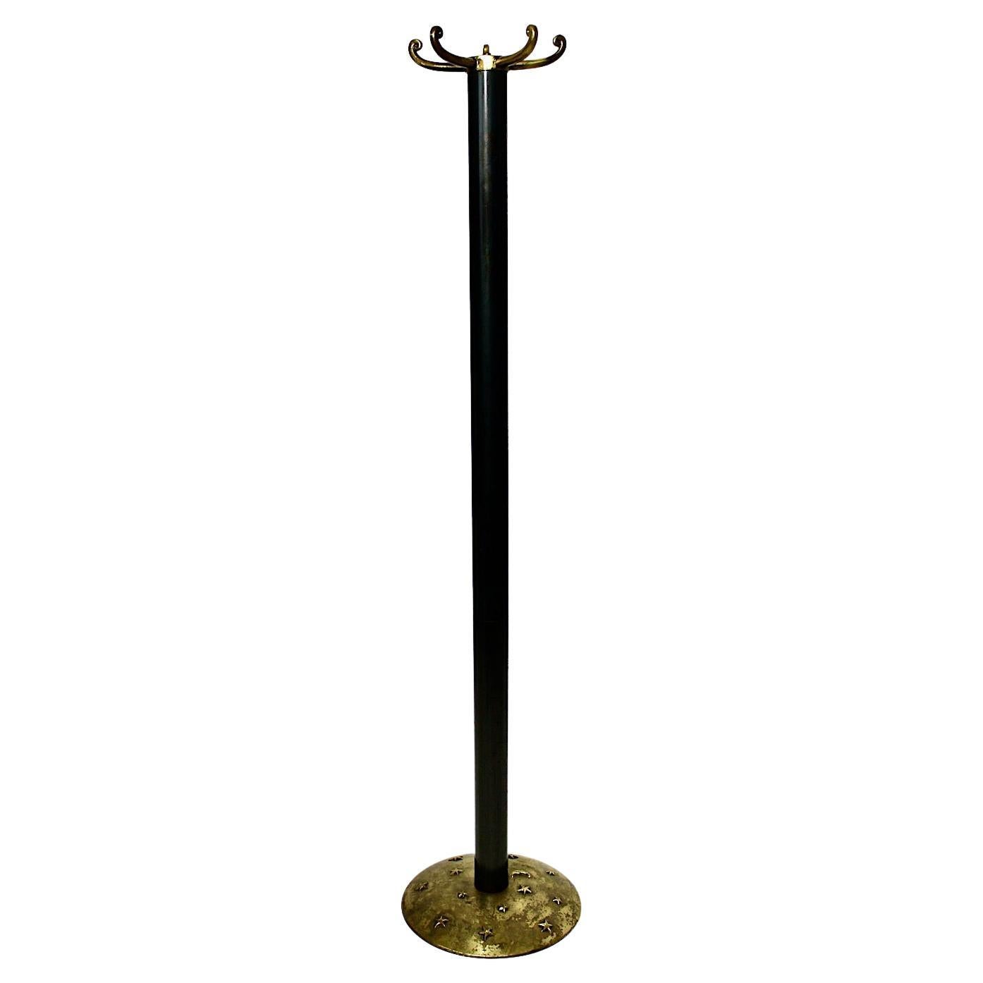 Modern Vintage Metal Brass Coat Rack Style Garouste et Bonetti, France, 1980s For Sale