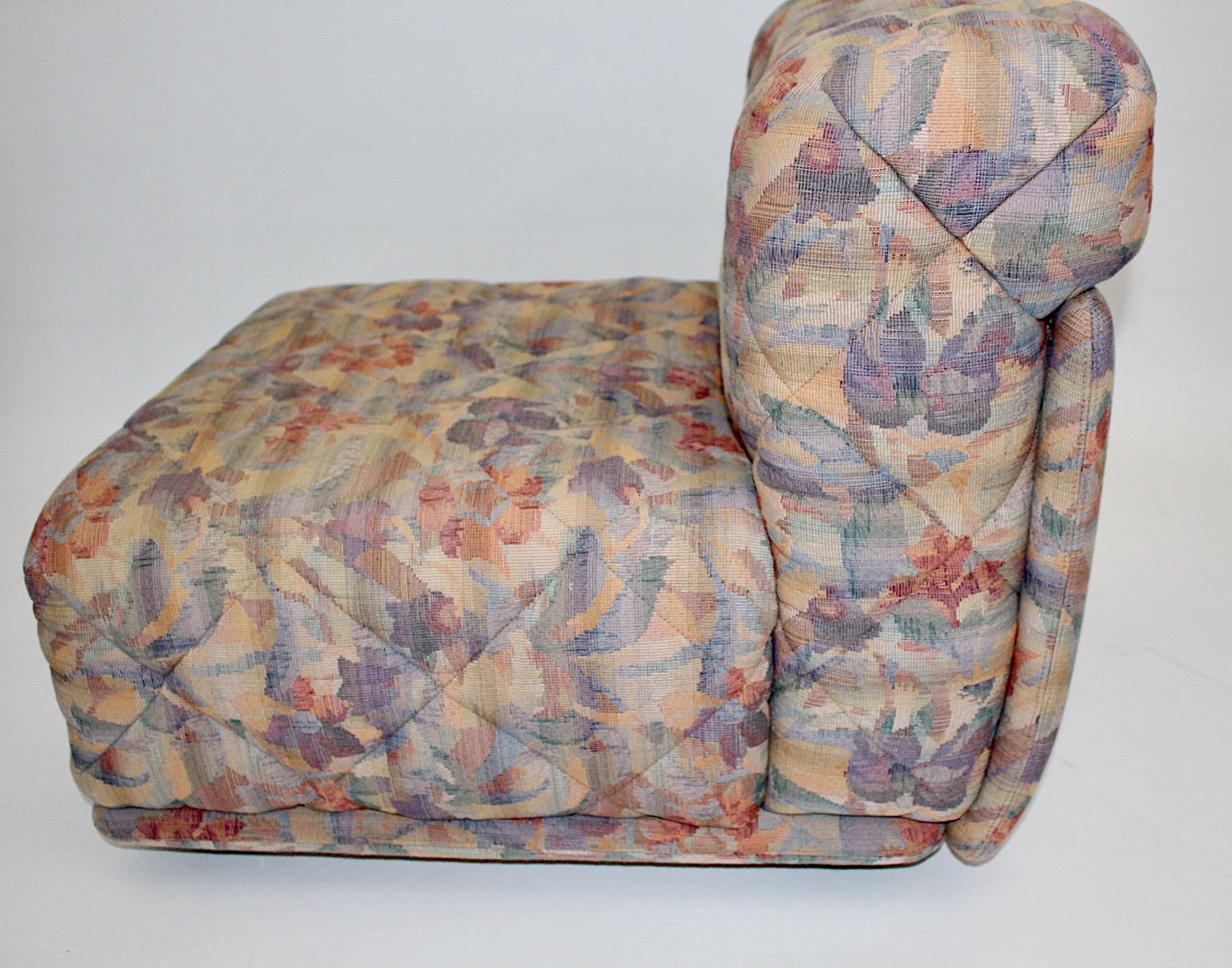 Canapé modulaire moderne et vintage Wittmann Cubus Pastel Textil des années 1970 Autriche en vente 3