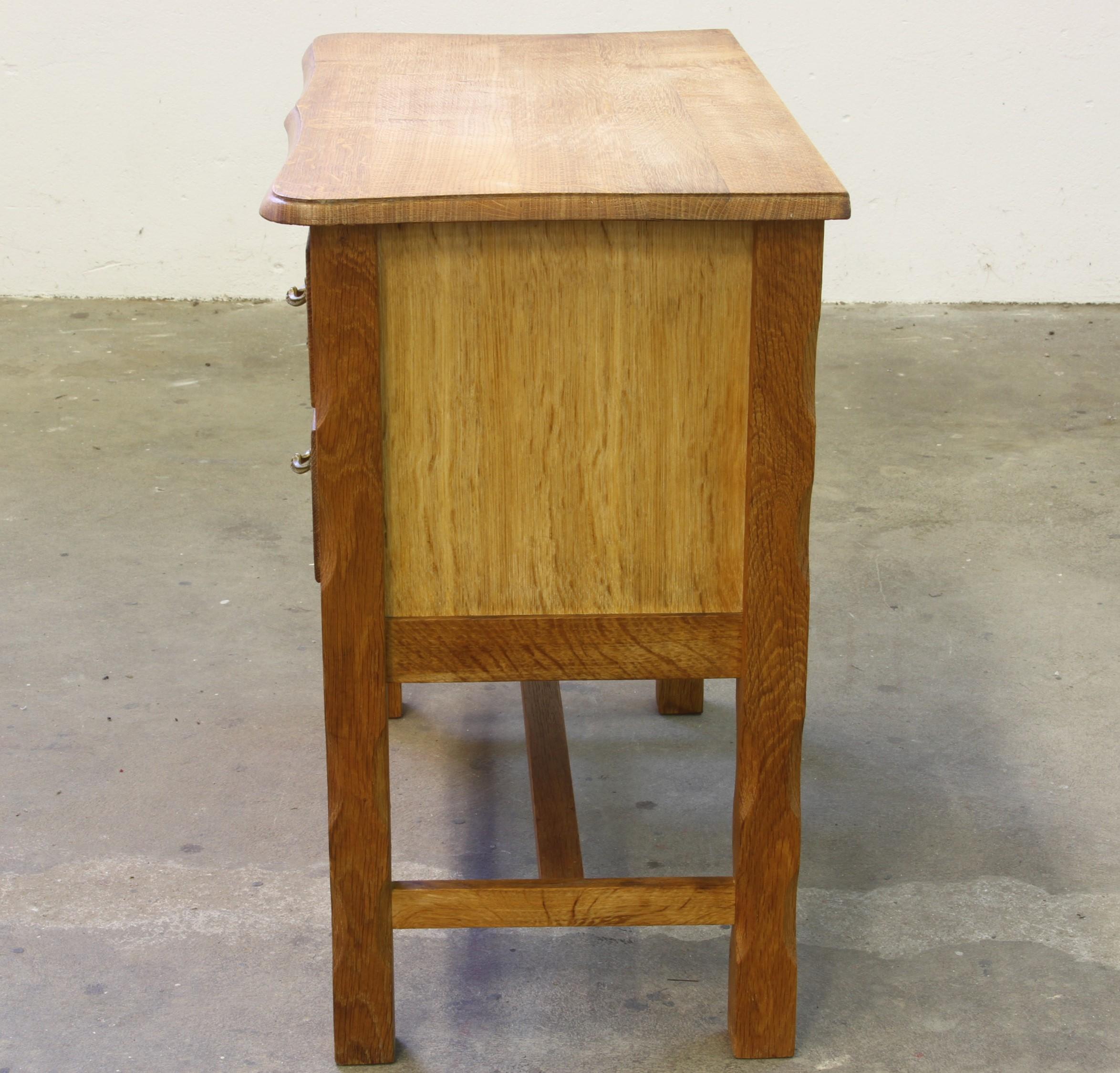 Set of 2, Modern Oak Nightstand/Bedside Table Style of Kjærnulf, Denmark 1960s 4