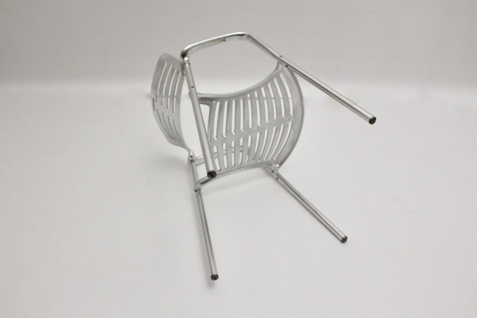 Modern Vintage Pair of Aluminum Chairs by Jorge Pensi, Spain 1986-1988 for Amat For Sale 2