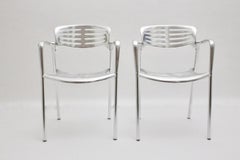 Modern Vintage Pair of Aluminum Chairs by Jorge Pensi, Spain 1986-1988 for Amat