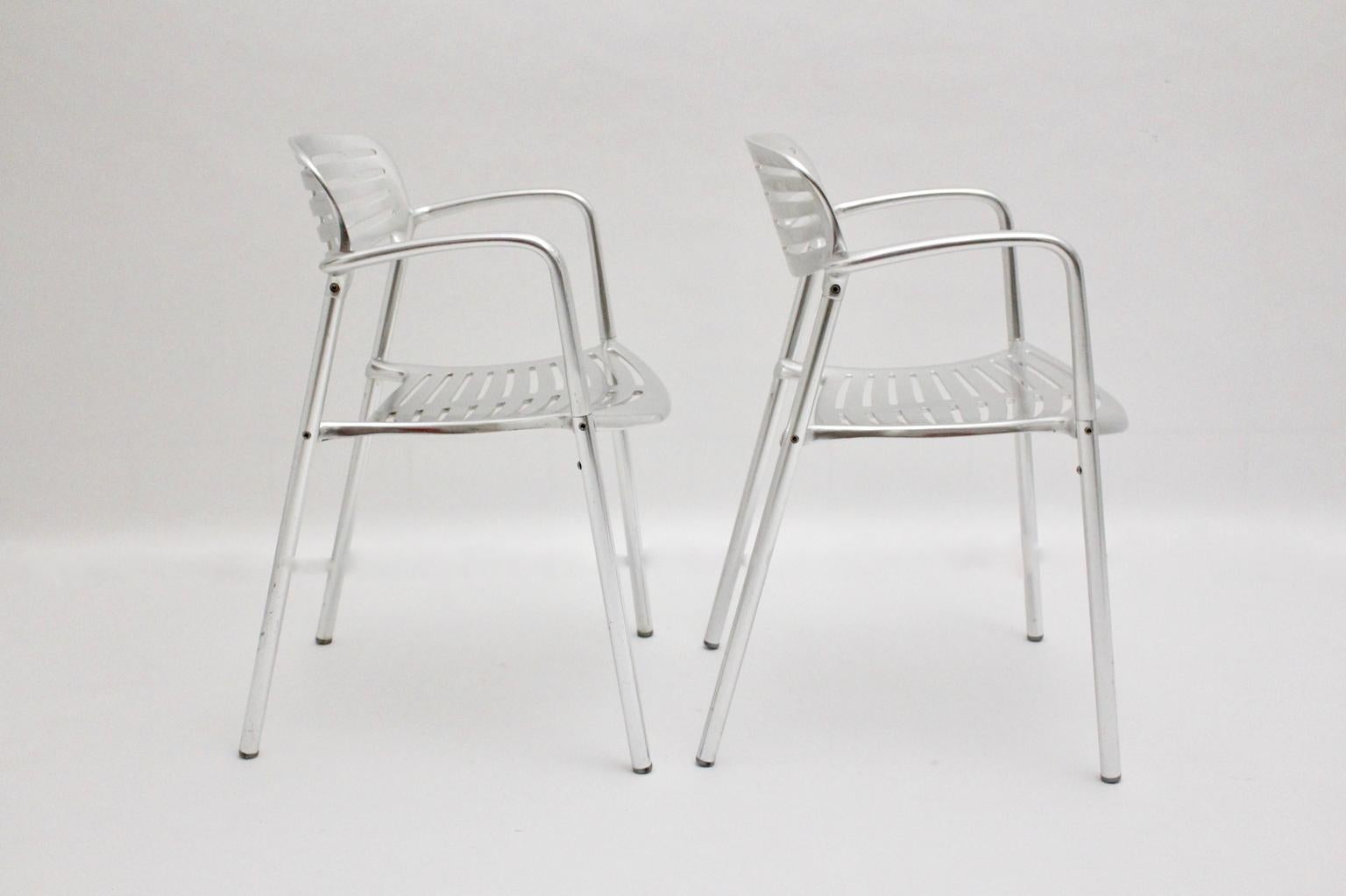 vintage aluminum chairs