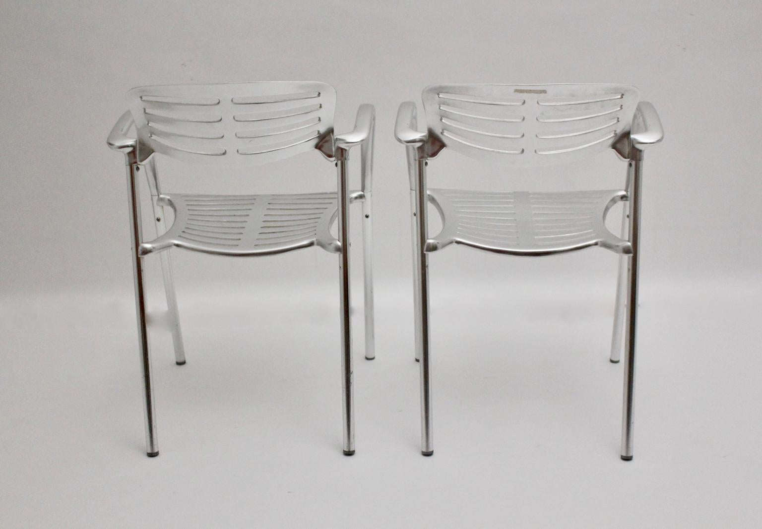 vintage aluminum chairs