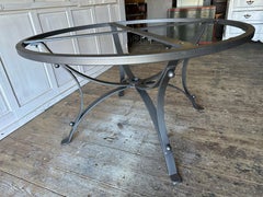 Modern Vintage Round Metal Garden Dining Table Base