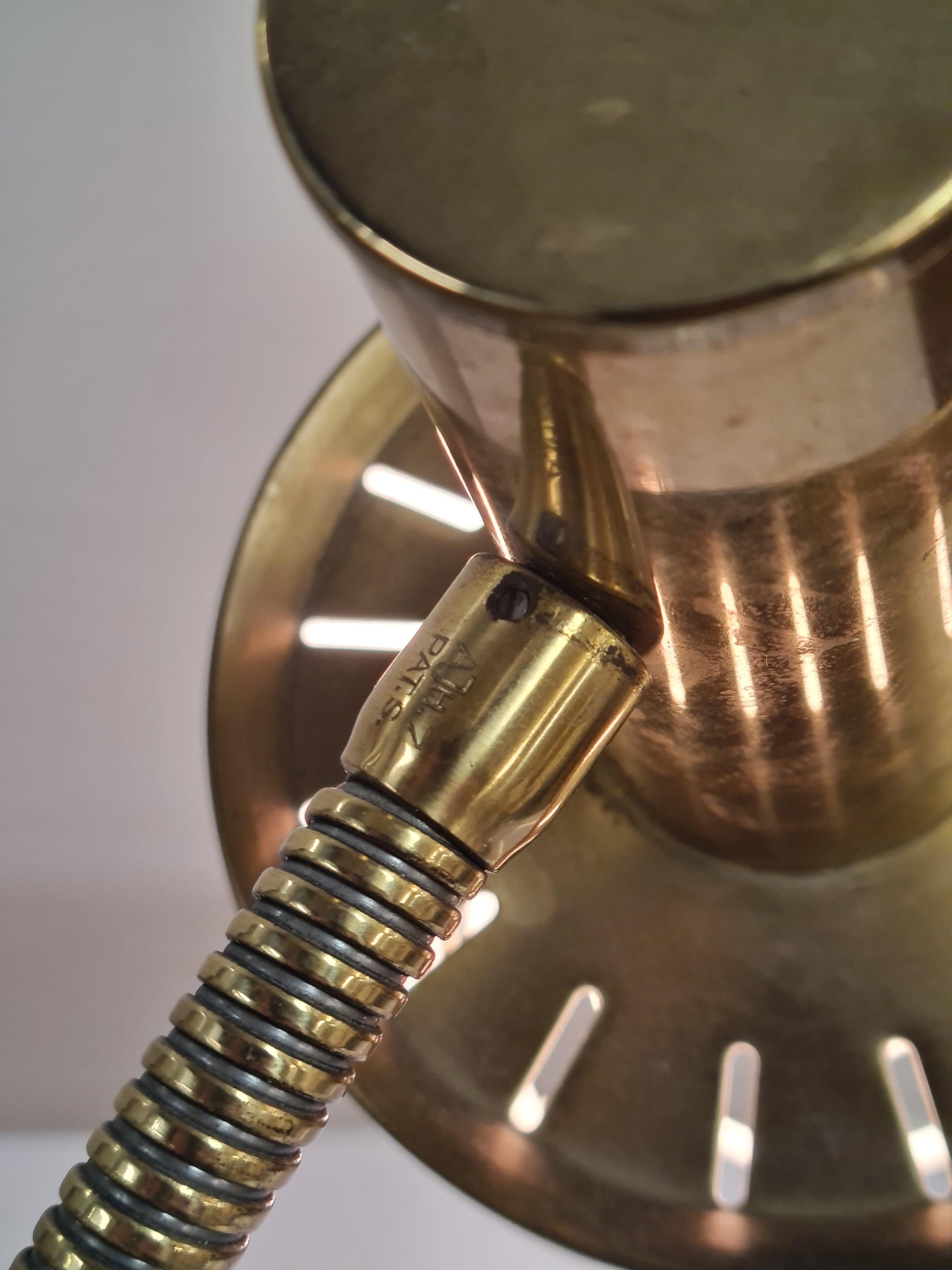 Modern Vintage Swedish Table Lamp in Brass For Sale 9