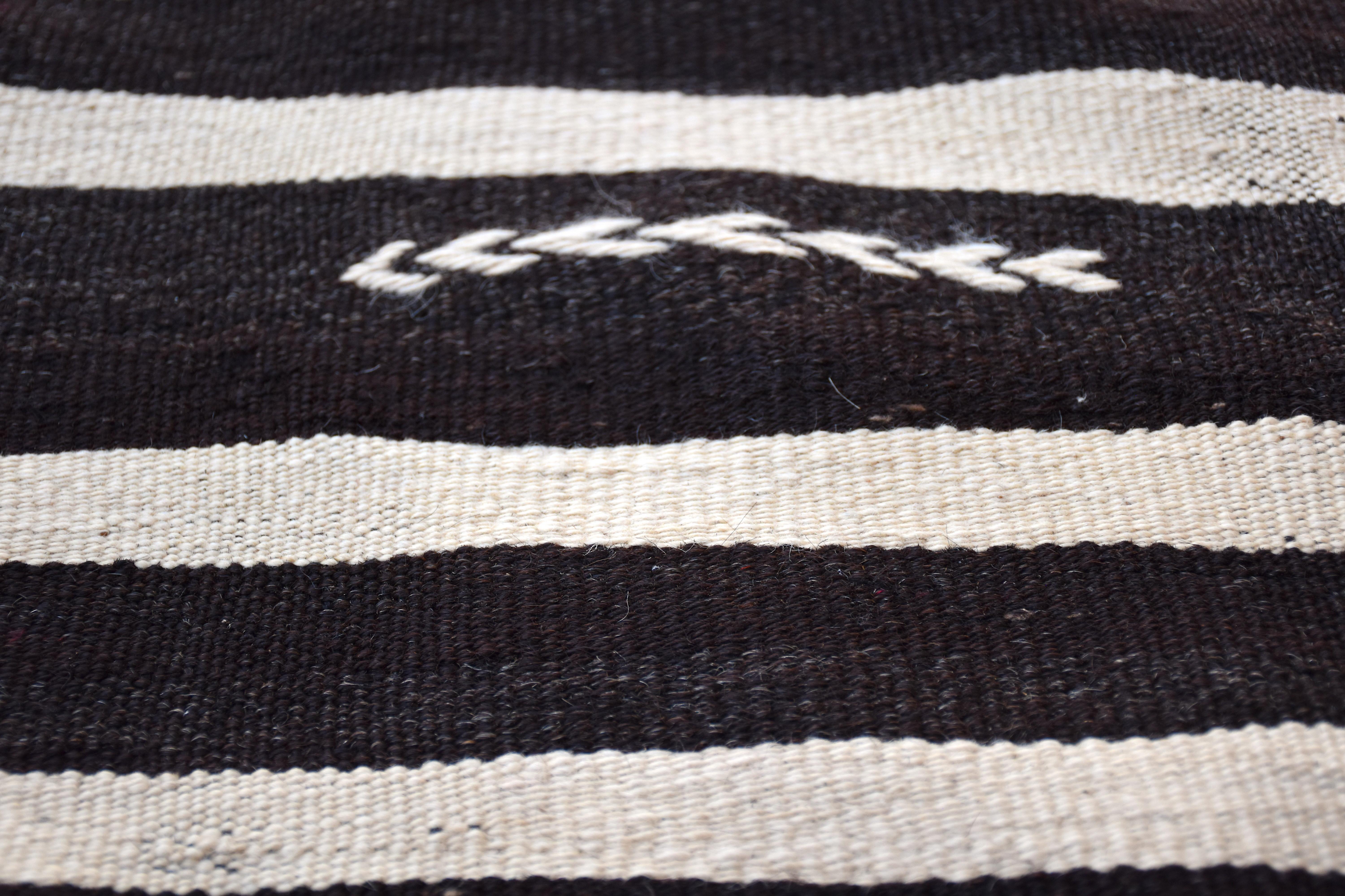 Wool Modern Vintage Turkish Kilim Rug 'Flat-Weave' For Sale