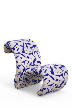 Moderner Vitória Sessel, Dedar Samt, handgefertigt in Portugal von Greenapple