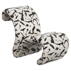 Modern Vitória Lounge Chair, Dedar Velvet, Handmade in Portugal by Greenapple