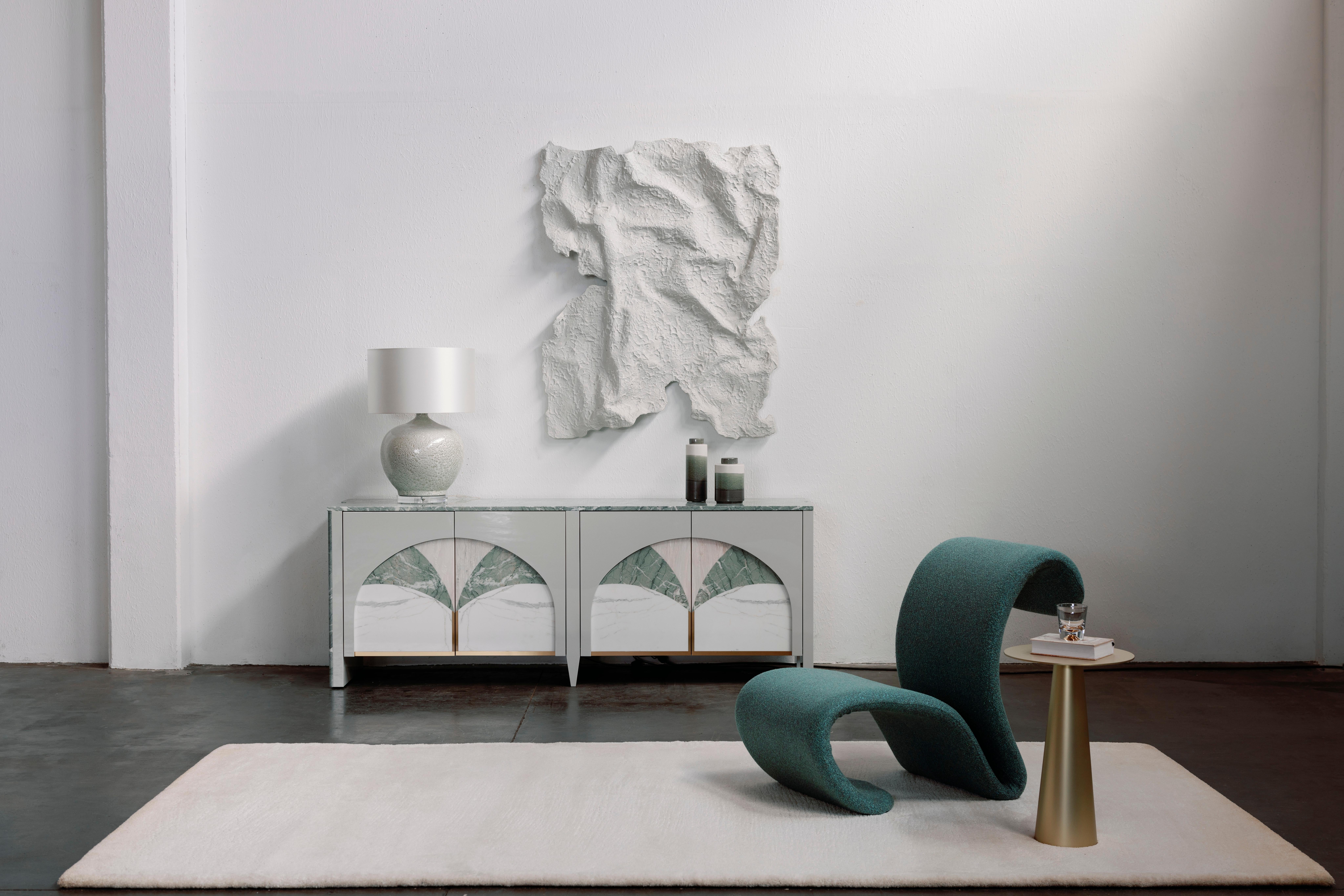 Fait main The Moderns Vitória Lounge Chair, Pierre Frey, Handmade in Portugal by Greenapple en vente