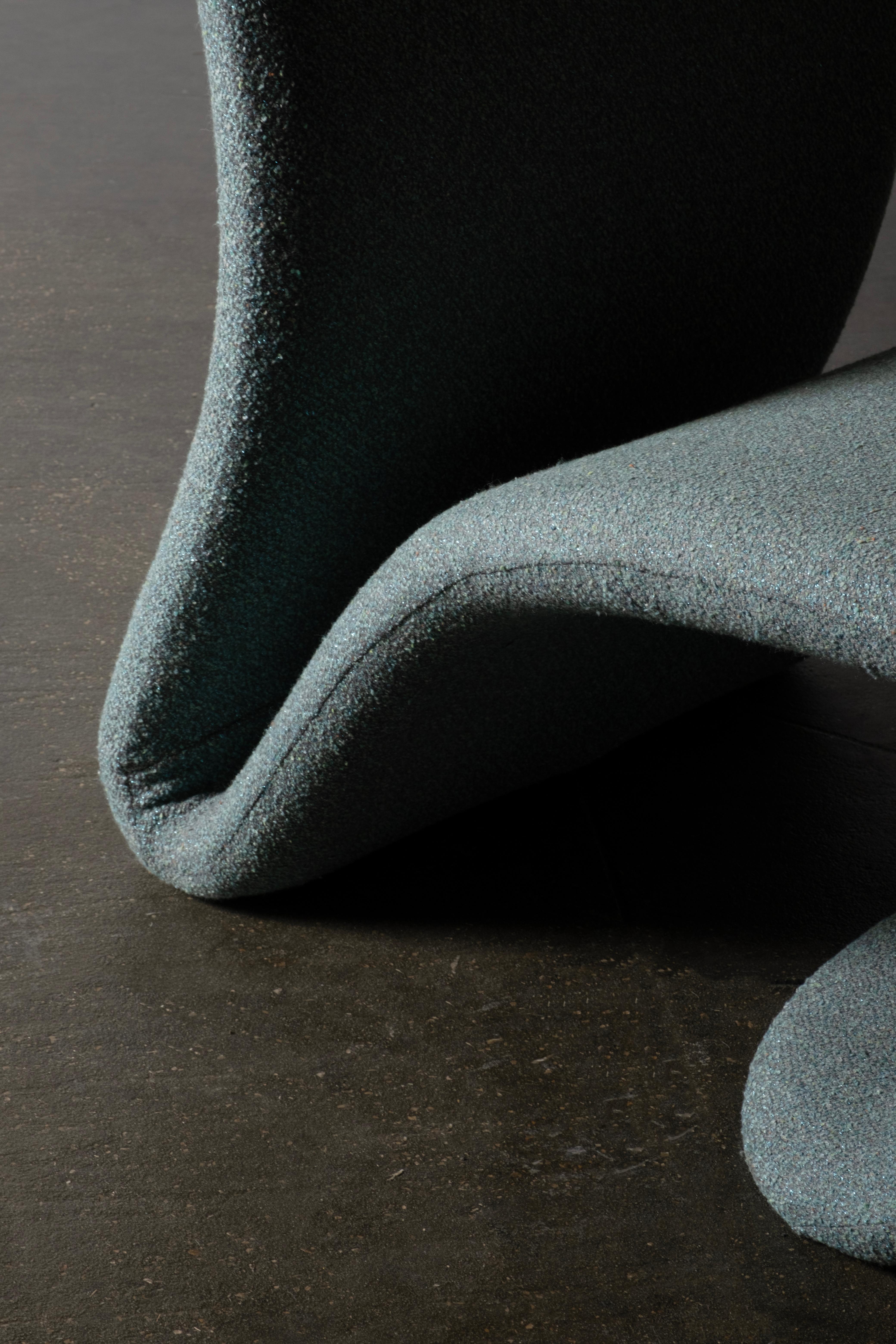 The Moderns Vitória Lounge Chair, Pierre Frey, Handmade in Portugal by Greenapple en vente 1