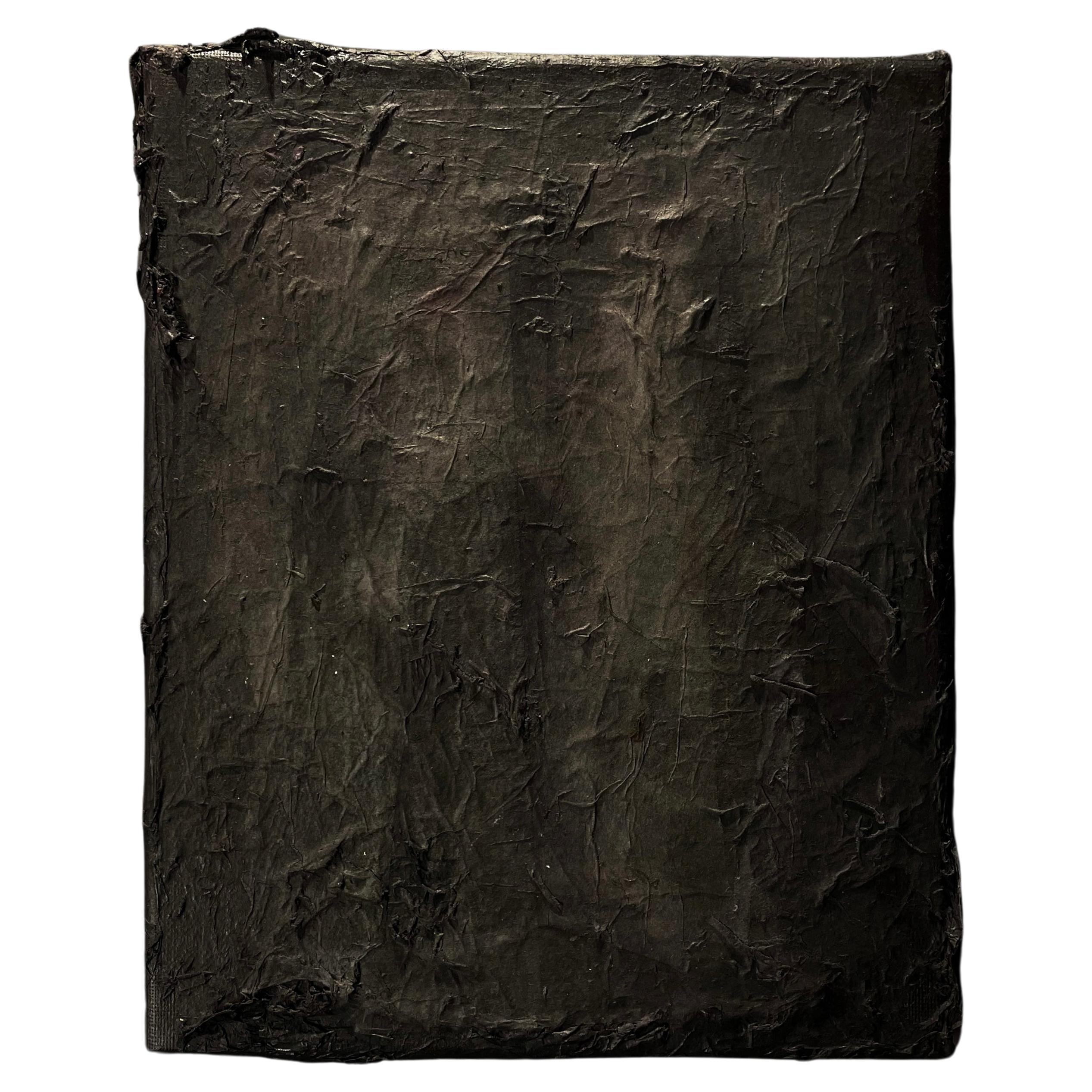 Modern Wabi Sabi Art by Pamela Tang - Abstract #180 Black