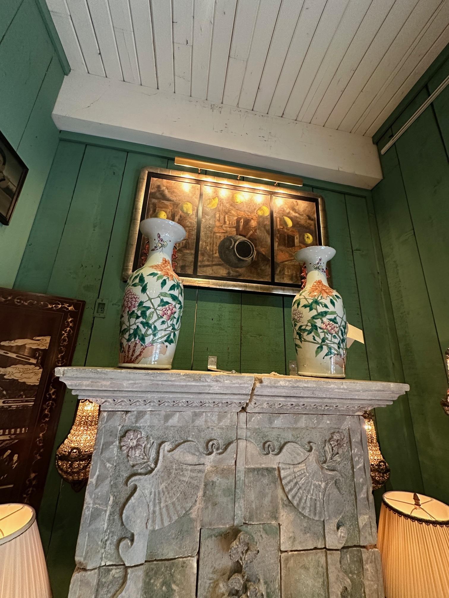 Gran Obra de Arte Moderna Enmarcada Pintura Decorativa Paisaje LA CA Galería de Arte en venta 5