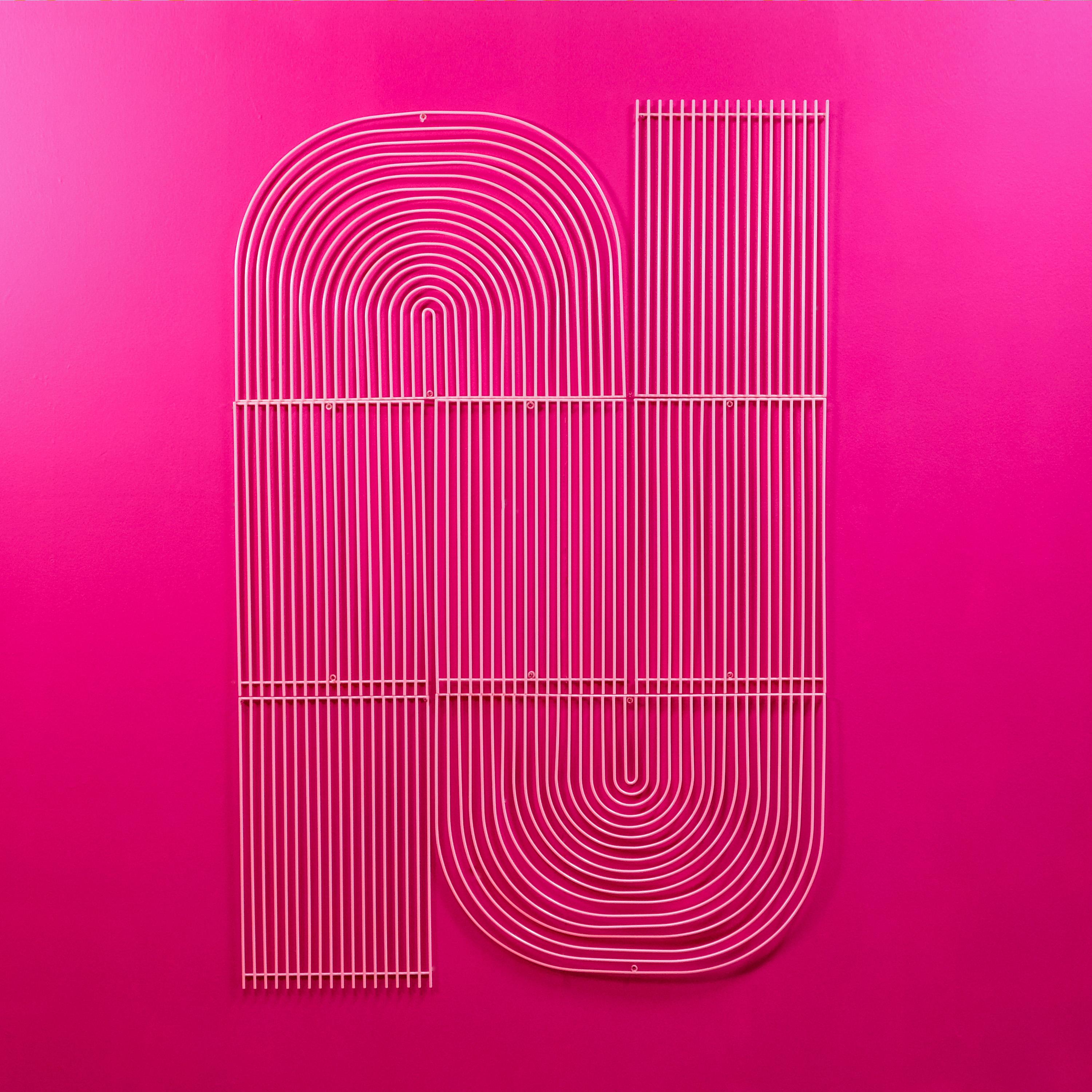Modern Wall Art, Modular Art Piece by Bend Goods 'Round', Gold In New Condition In Ontario, CA
