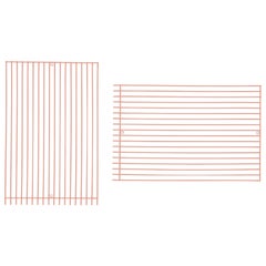 Modern Wall Art, Modular Art Piece by Bend Goods 'Straight', Peachy Pink