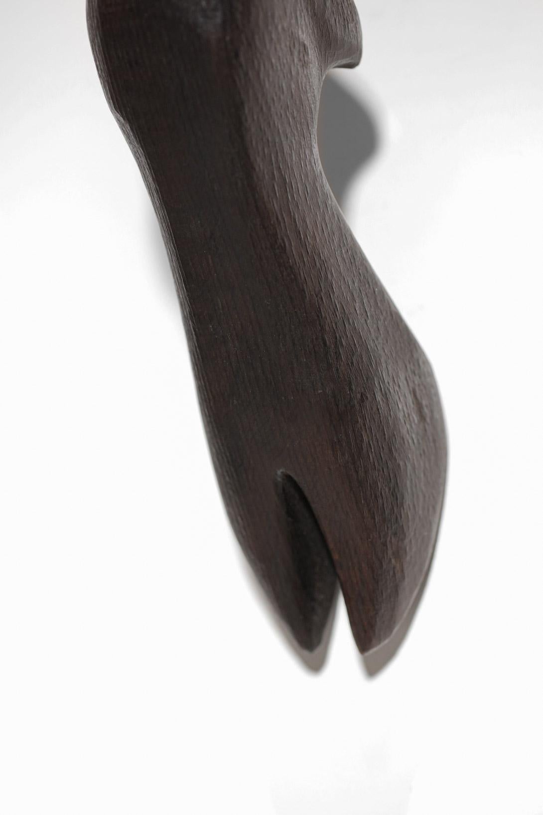 Lámpara de pared moderna de Vincent Vincent Madera quemada Zoomorphe Pie de ciervo en venta 9