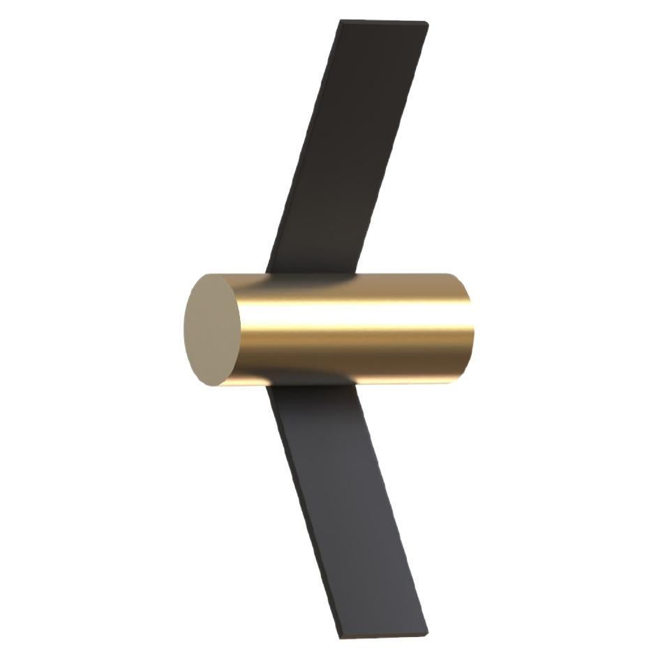 Modern Wall Lamp 'Nastro 563.43' by Studiopepe x Tooy, Black & Brushed Brass For Sale