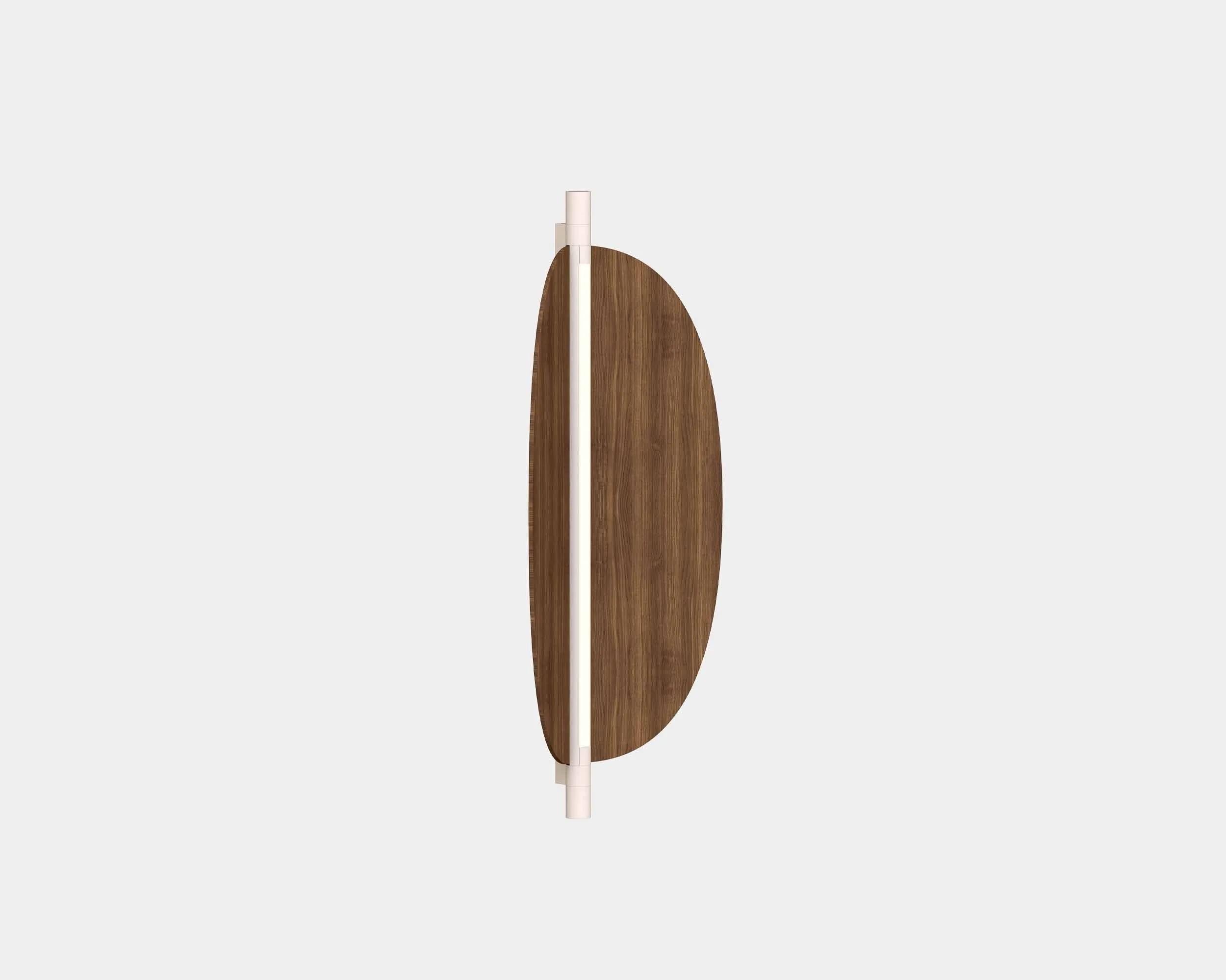 Metal Modern Wall Lamp 'Thula 562.41' by Federica Biasi x Tooy, Beige + Leather For Sale
