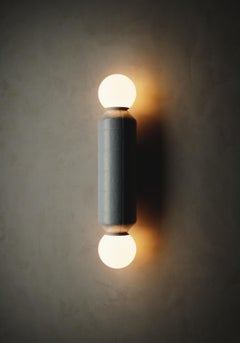 Modern Wall Light with Ceramic Base White Handcrafted