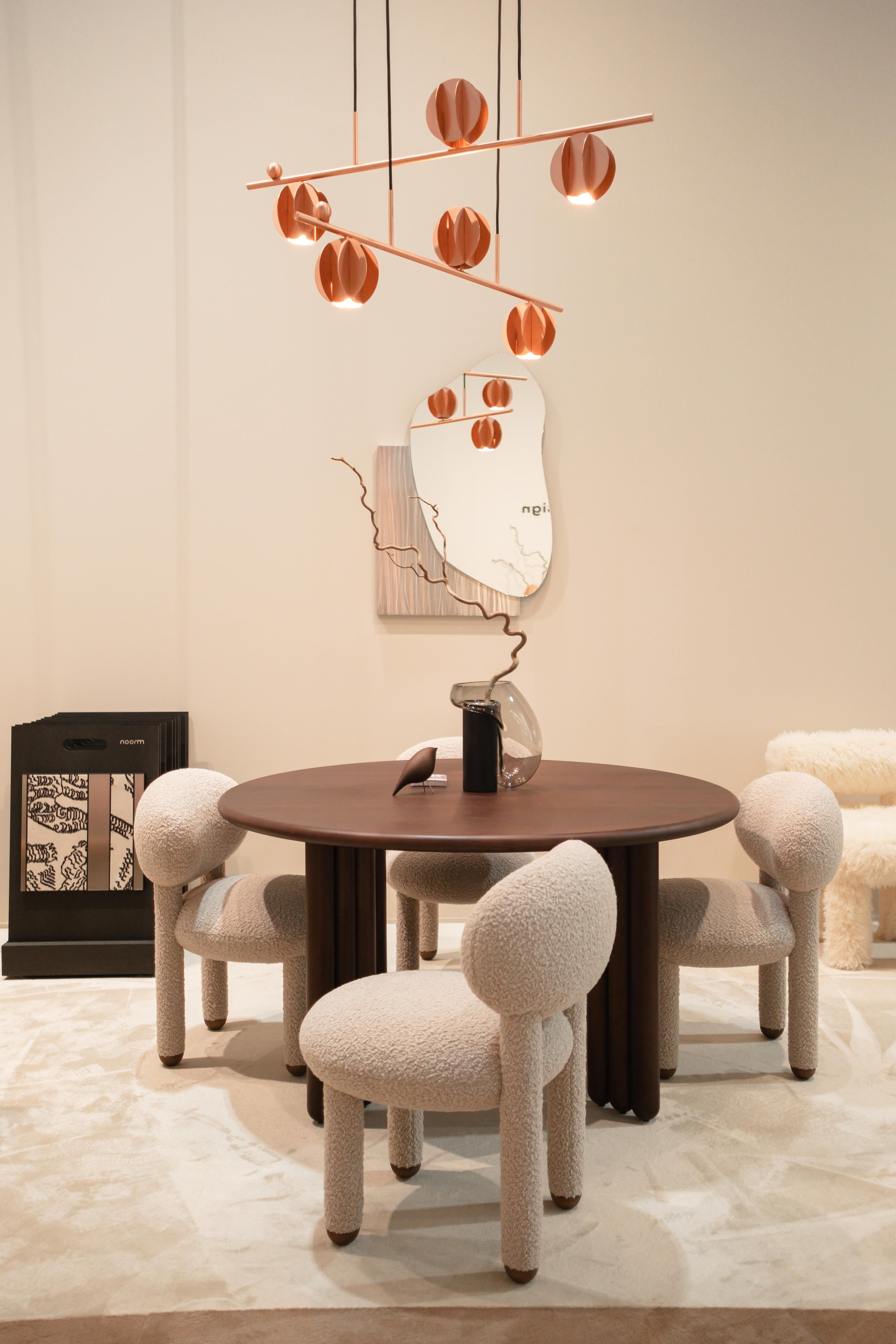 Espejo de pared moderno Lake 1 en chapa de madera de Ettore Sottsass ALPI by Noom en venta 3