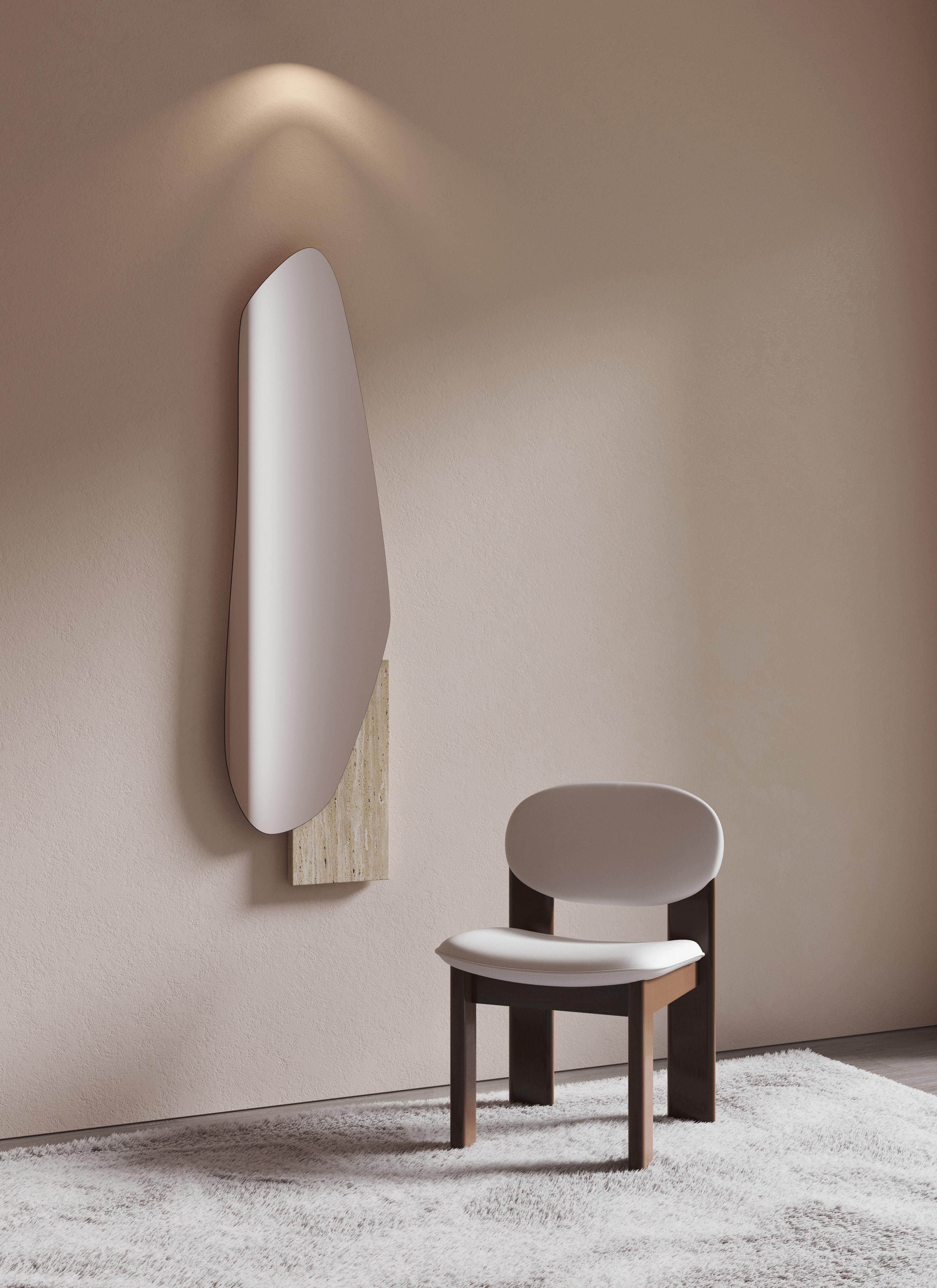 Moderne Miroir mural Lake 2 en placage de bois Ettore Sottsass ALPI par NOOM en vente