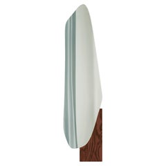 Modern Wall Mirror Lake 2 in Ettore Sottsass ALPI Wood Veneer by NOOM